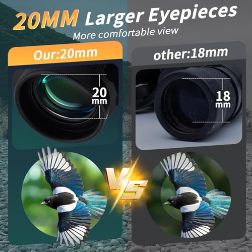 Image of 20X50 Binoculars for Adults High Powered with Low Light Vision, Bright BAK 4 Glass, Bird Watching, Safari, Trekking Waterproof & Easy Focusing Compact & Lightweight