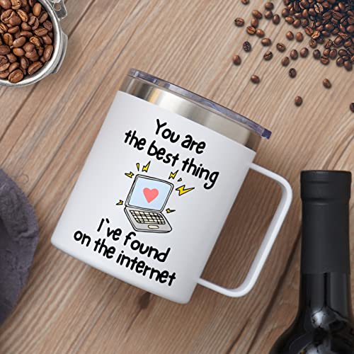 Nowwish Romantic Gifts For Her - Love Gifts For Wife Girlfriend On Birthday, Anniversary, Christmas, Valentines Day - 14Oz White Insulated Coffee Mug #TOP7