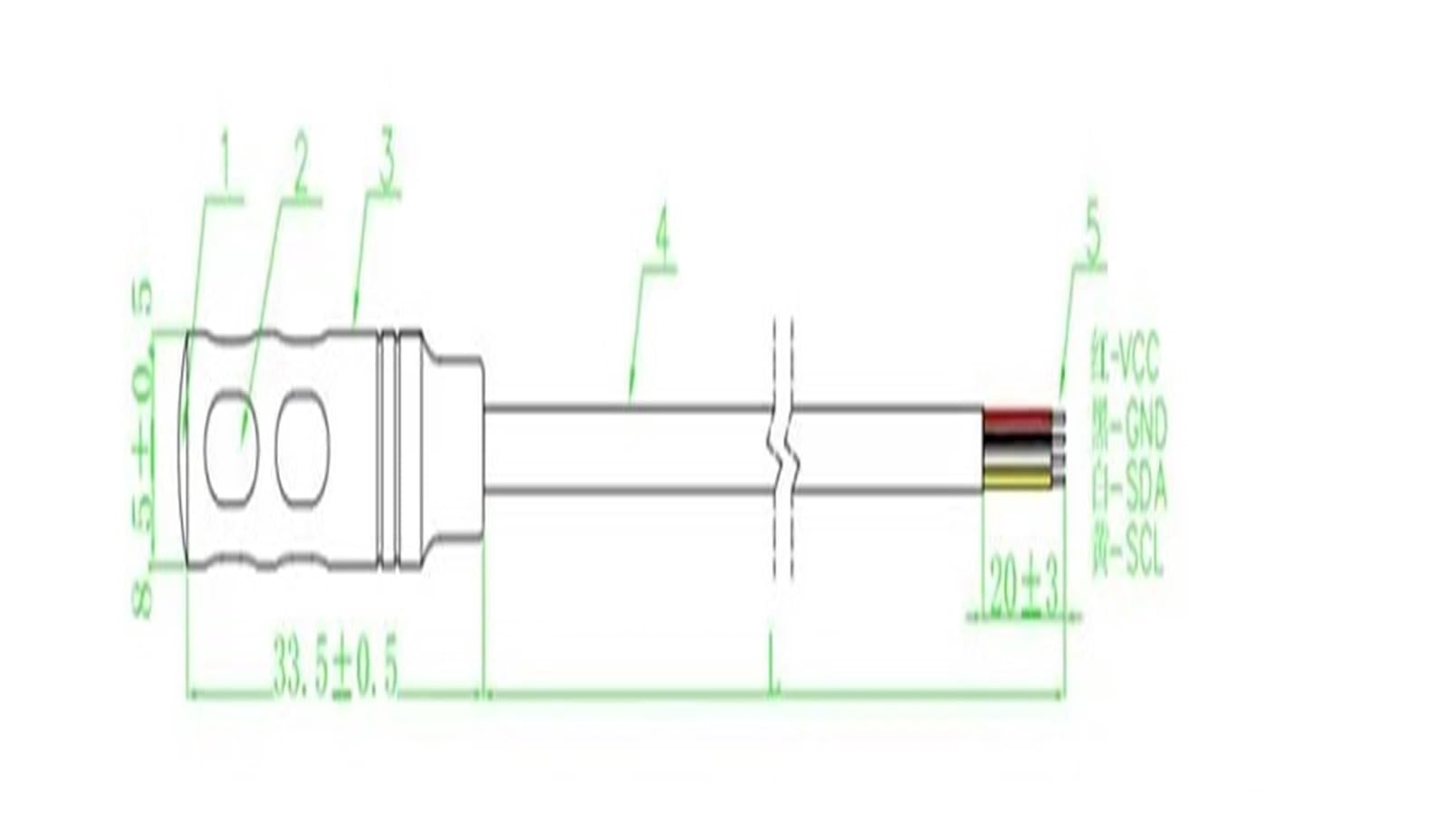 Sensor de temperatura y humedad SHT30 SHT20 Salida digital impermeable SHTC3 SHT40 Sensor de temperatura y humedad (Sht30)