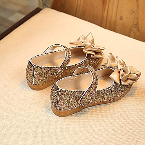 Girls Dress Shoes Flower Girls Leather Ballet Pearl Flat Wedding Party School Walking Shoes for Little Kid4
