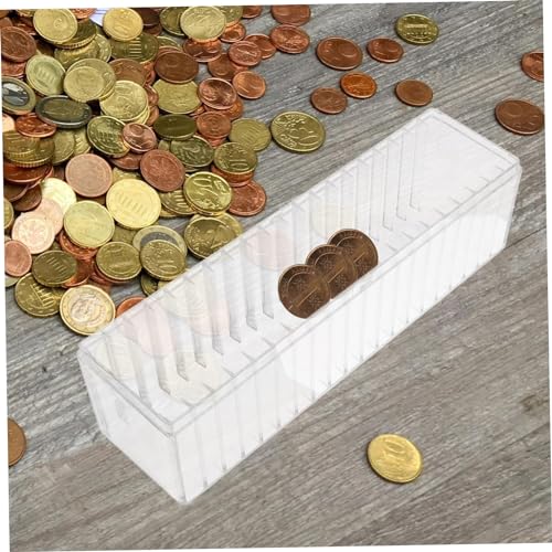 Caja organizadora transparente para 20 monedas miniatura 7