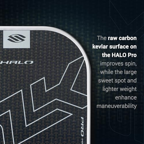 Image of Selkirk Sport SLK Halo Pickleball Paddles | T700 Raw Carbon Fiber Paddle