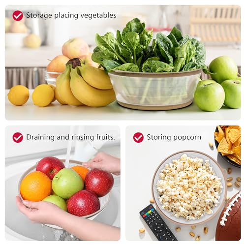 Image of WVM Microwave Splatter Cover Vented for Food with Hook Hole, Splatter Guard & Colander Kitchen Gadget for Food, Meal Prep