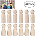 Produktbild Ultnice Holz Stöpsel Puppe unlackiert Holz Menschen einfarbig blank Körper Engel Puppen fürs Heimwerken Paket aus 20 Stück