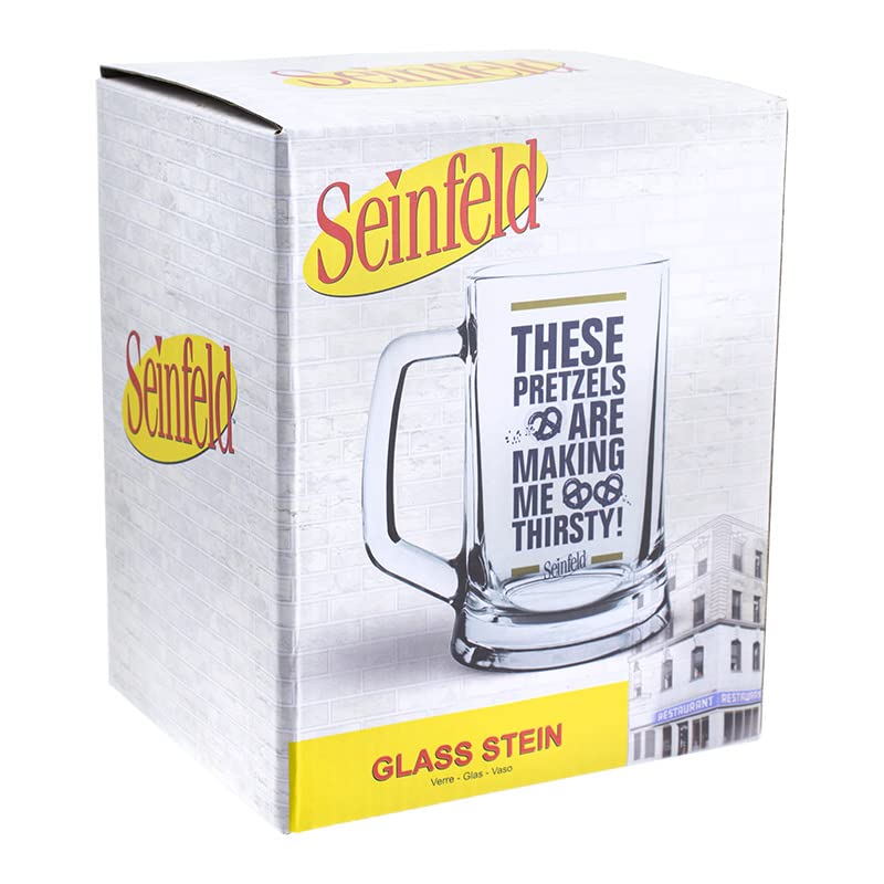 Seinfeld Bierkrug "These Pretzels are Making Me Thirsty" | Offizielles Lizenzprodukt von Seinfeld