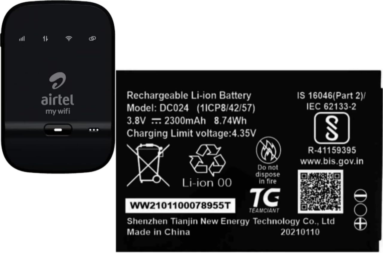 Wokia Original H12348 | DC024 | WD670 Battery for Reliance JioFi 2 | M2 | M2S | Airtel My WiFi AMF-311WW 4G Hotspot | ZTE Wipod Airtel 4G Hotspot-R_(2300 mAh)-picture-17