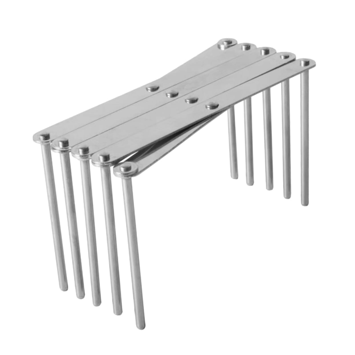 Cabilock Folding Stainless Steel Pot Lid Holder Rack Versatile Kitchen Organizer for Dishes Bakeware and Frying Pan Lids Space Saving Storage for Home and Restaurant