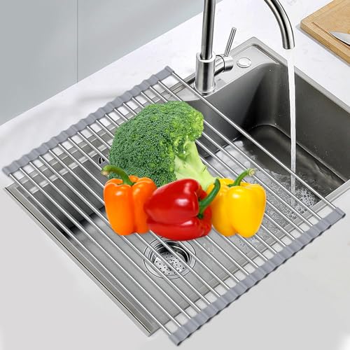 Liangmall Expandable Dish Drying Rack Up to 23.6