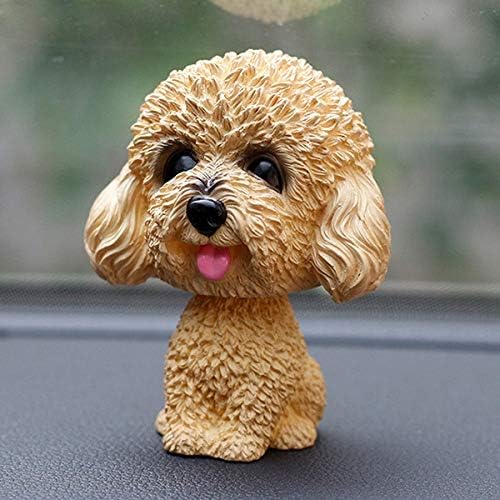 Amazon Co Jp ヘッド人形の車のホームルームを首振り犬の飾りの車ボブルヘッド犬のおもちゃ揺れを振る車のダッシュボードの装飾うなずき子犬のおもちゃ Color Name Teddy Yellow 車 バイク