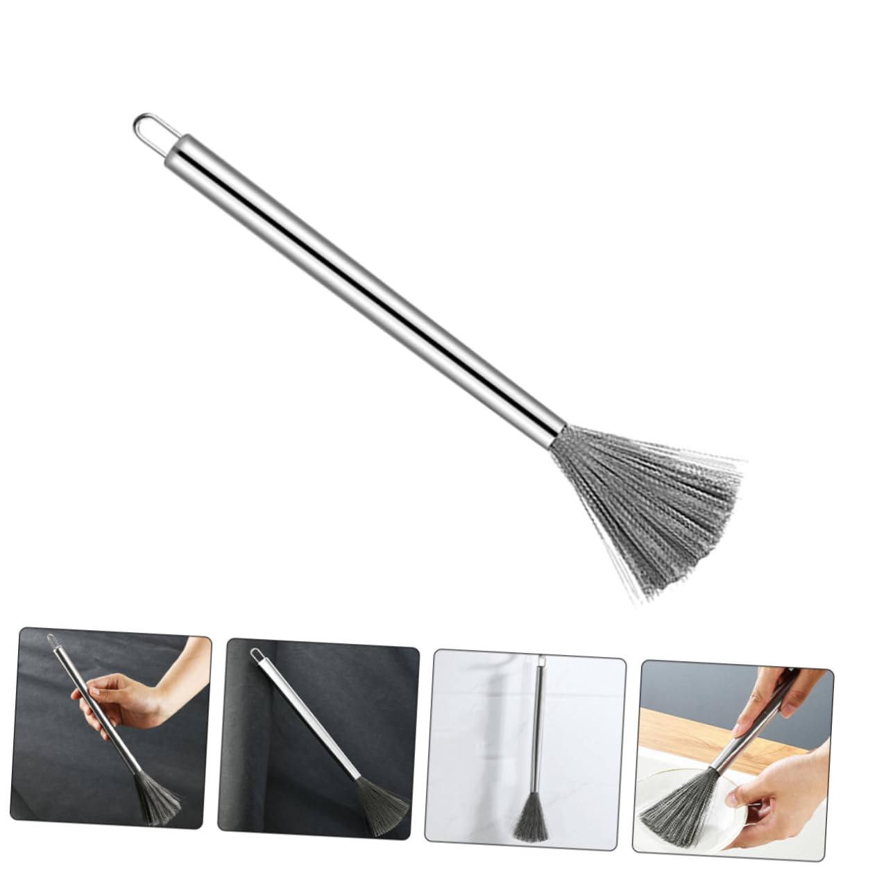 VANZACK Cepillo De Limpieza De Inoxidable Cocina De Utensilios De Cocina Y Sartenes Resistente Y Duradero 3 Piezas X 4