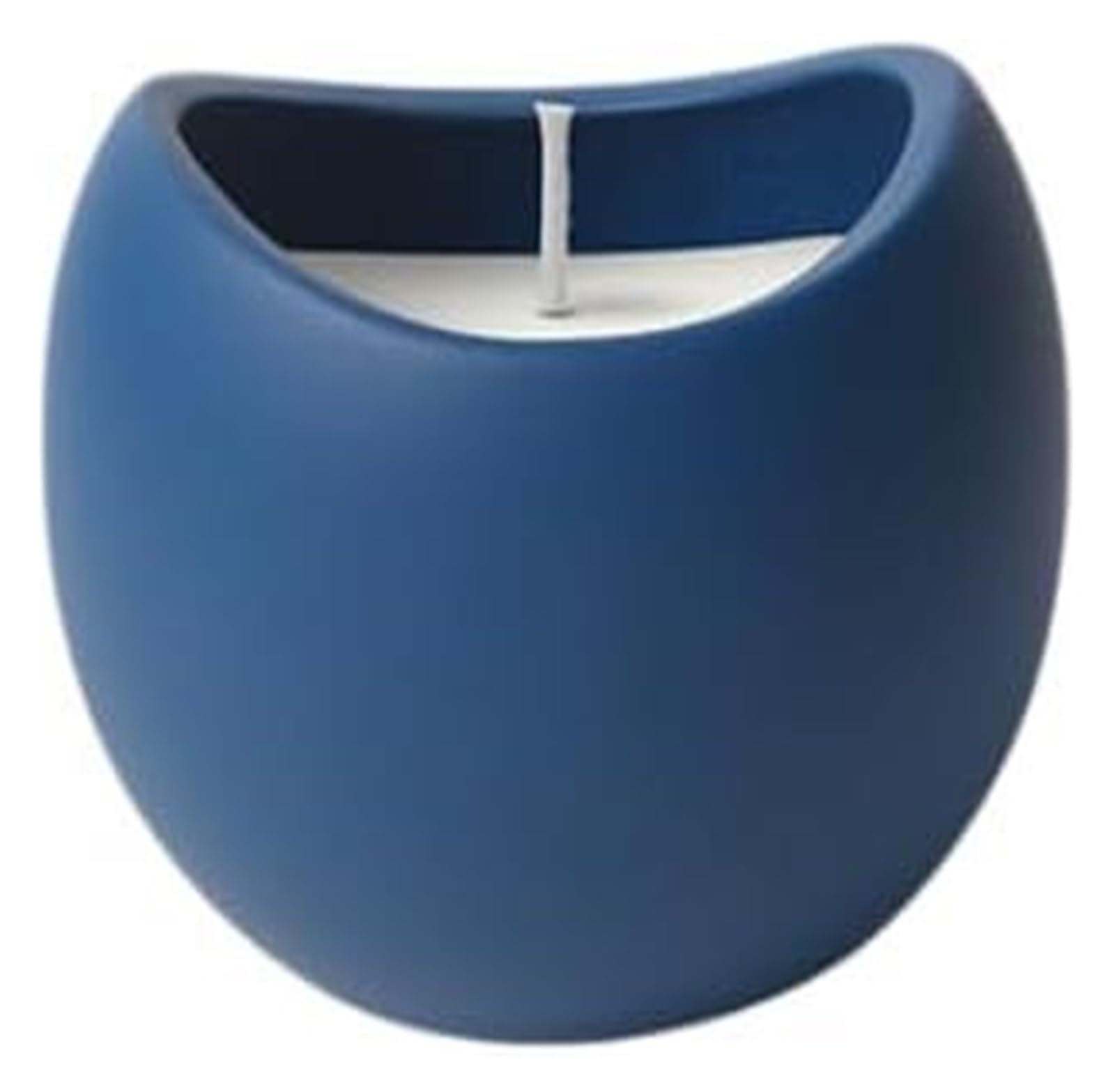 Ceramic candlestick, Ceramic Candlestick Holder Multicolor Metal Base(Blue)