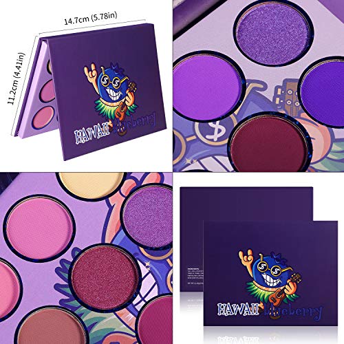 De'lanci Purple Eyeshadow Palette,12 Colors Matte Shimmer High Pigmented Mini Makeup Eyeshadow Pallet,Bright Natural Blendable Long-Lasting Waterproof Hypoallergenic Small Cheap Pallets Eyeshadow #TOP5