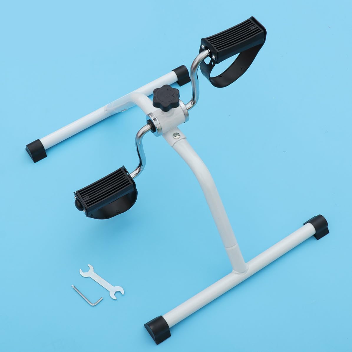Kisangel Mini Pedal de Ejercicio para Extremidades en Casa, Equipo de Rehabilitación para Personas Mayores, Plástico Resistente y Diseño Compacto para Uso Interior