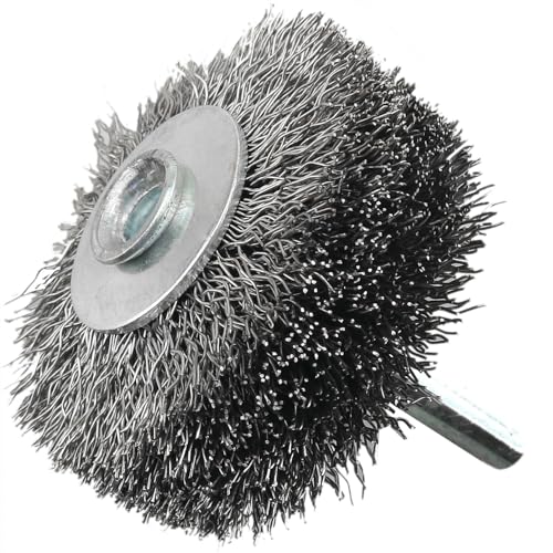 Image of CHENJIN 2PCS Mini Stainless Steel Polishing Grinding Head 19x50mm Wire Wheel Brush for Drill Attachment Mobile Car Parts Polishing Nylon Brush Surface Preparation for Painting Coating and Pre Plating
