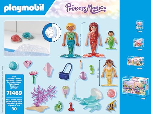 PLAYMOBIL Princess Magic 71469 Ausflug der Meerjungfrauenfamilie ab 4 Jahren