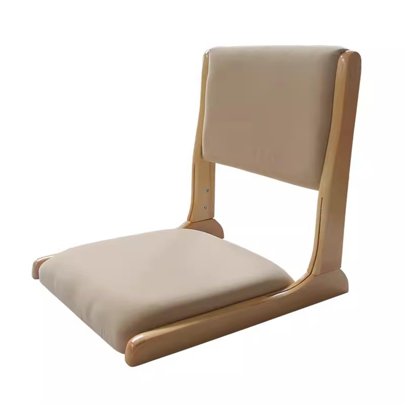 Silla de Suelo Plegable con Respaldo, cómoda y portátil, Silla de meditación Plegable con cojín, práctica (un Color, 45 x 49 x 46 cm)