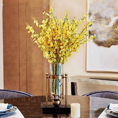 THj Keramikvase Modernes Licht Luxusvase Dekoration +12 Tanzende Orchidee...