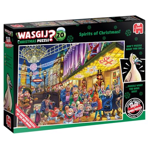 Wasgij Christmas 20 Spirits of Christmas 2 x 1000 Pc Adult Jigsaw Puzzles