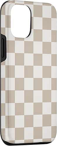 Miniatura 3 de Funda con patrón Light Beige Checkerboard Vanilla Checkered Classic para iPhone 1212 Pro