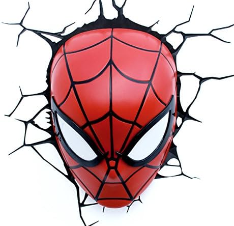 Marvel Spiderman Mask 3D LED Light