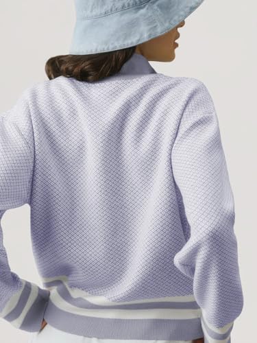 Image of SuperPrity Cardigan Sweaters for Women Long Sleeve Zip Up Lightweight Knit Jacket 2024 Fashion Fall Baseball Coats Outwear