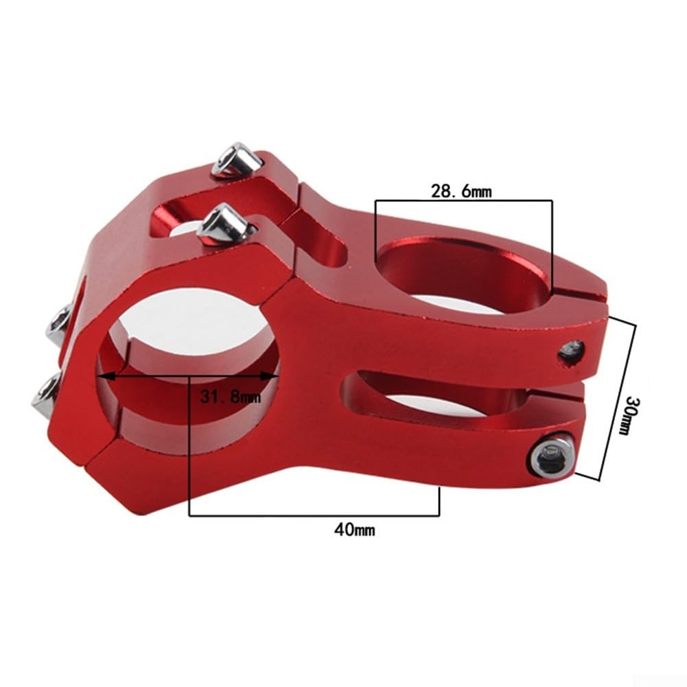 SPORTARC Attacco manubrio corto per bicicletta, aggiorna la tua corsa con attacco regolabile per bici , manubrio corto per bicicletta 31 8 mm (arancione)