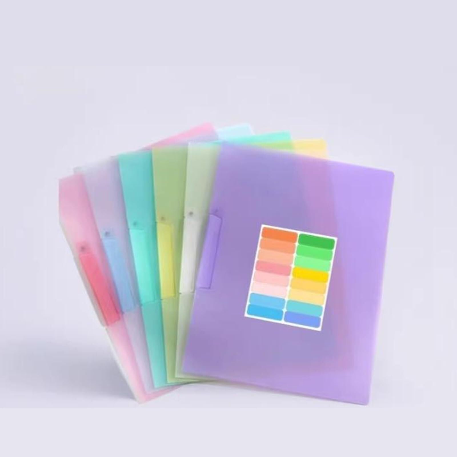 Presentazione di buste portadocumenti color caramello addensate da 6 pezzi cartella