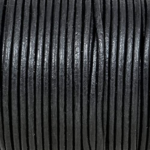 GENIQUE Real/Genuine Round Leather String Cord for Necklace Bracelets, Jewelry, Kumihimo Braiding - Image 4