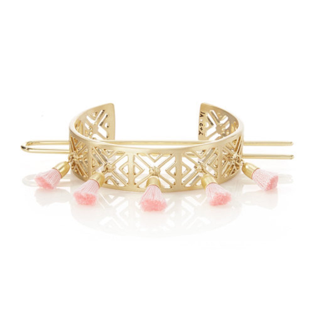 Jen Atkin X Chloe Isabel Lattice Tassel Bun Cuff  display picture 3