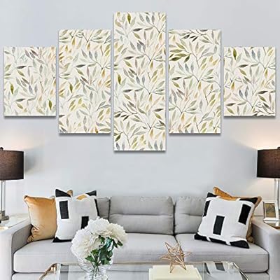 SIGNWIN 5 Panel Canvas Wall Art Modern Art...