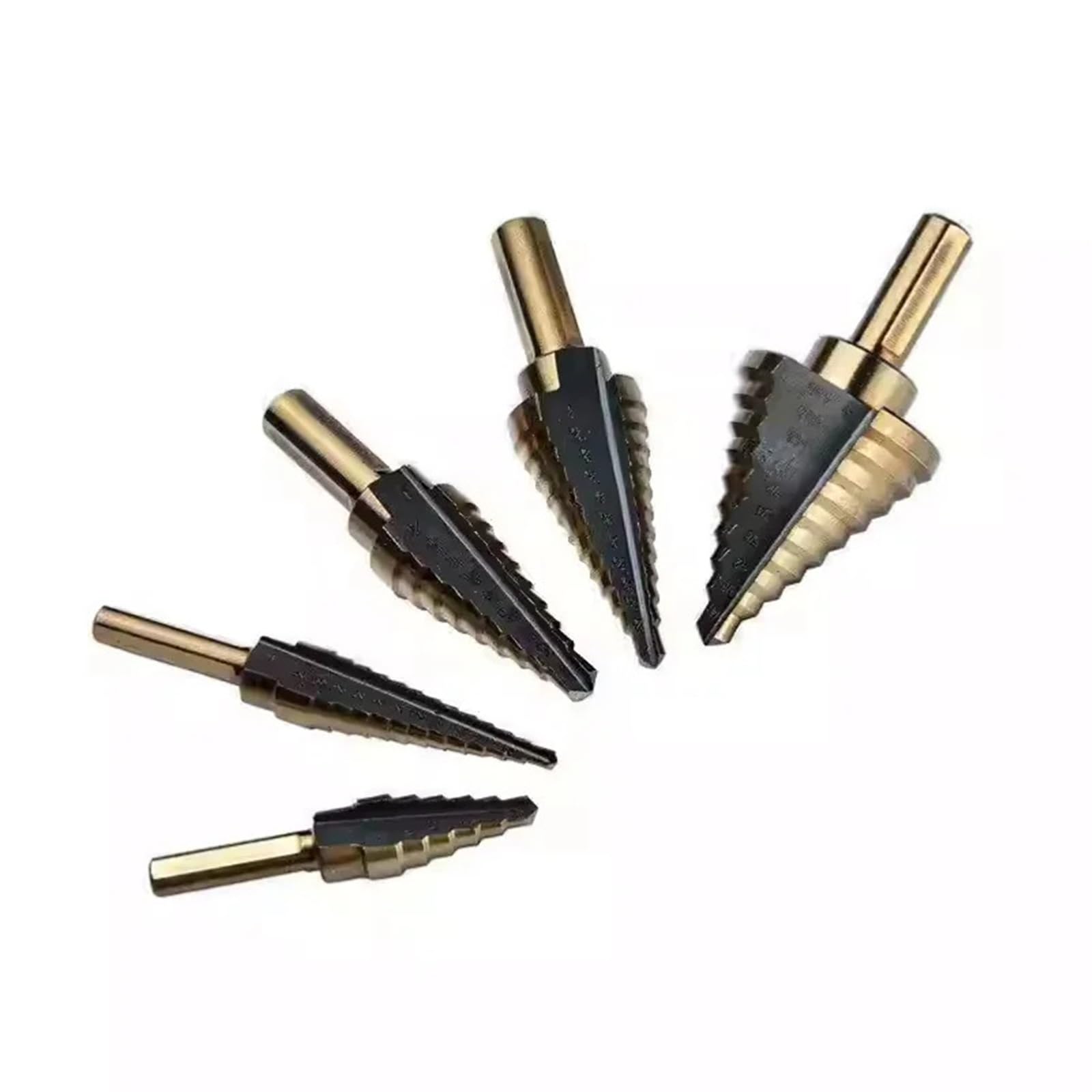 Set Di Punte A Gradini HSS 4241 for Fori Multipli Al Cobalto, 50 Dimensioni | Strumenti Strumento di perforazione del metallo con custodia in alluminio for punta da trapano cono a gradino in metallo