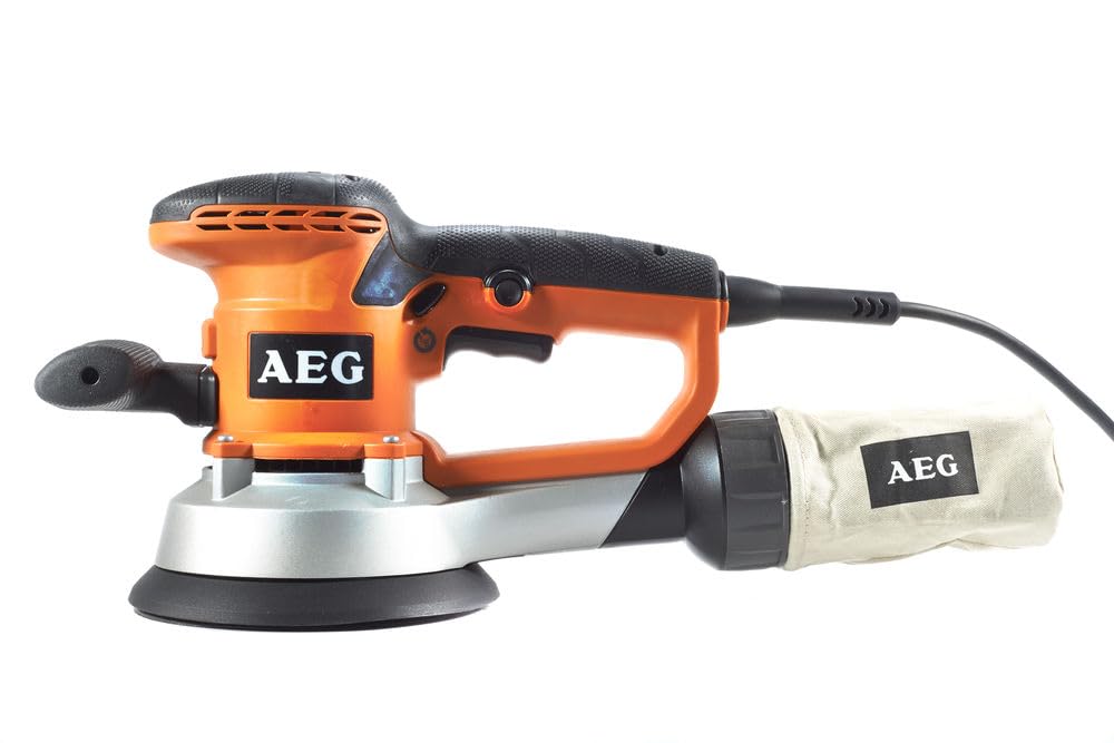AEG EX150 ES Levigatrice Roto-Orbitale 440 W, Include 3 Dischi Abrasivi (Grana 80), Sacchetto Raccogli-Polvere