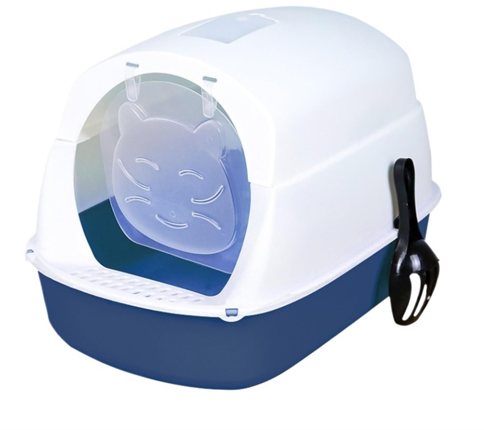 Caixa de Areia para Gatos Orinal Con Capucha Para Gatos Y Gatitos, Inodoro Cerrado Para Gatos, Reutilizable, Antisalpicaduras, Con Solapa Para Puerta Delantera, Accesorios Para Mascotas Arenero Gatos(