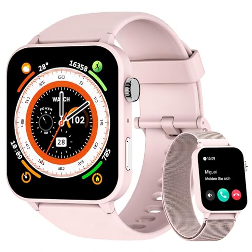 Blackview Smart Watch for Women 1.91" HD Fitness Watch with LED Flashlight, Heart Rate SpO2 Sleep Stress Monitor