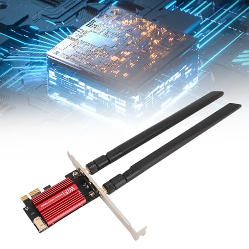 Carte WiFi PCIe WiFi 7 MT7925 Pro, Adaptateur Réseau sans Fil Tri-Bande 2,4 G/5 G/6 G, 5400 Mbps, Bluetooth 5.3, Double Antenne 8 DB, PCIe x1