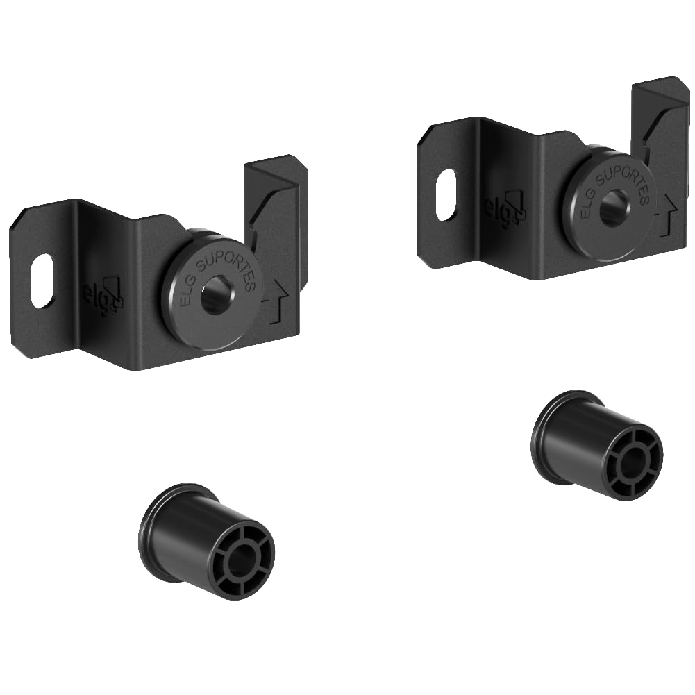 ELG Universal Fixed Wall Mount for TVs 14" to 100" | Heavy Duty LED/HD/Smart Screens Wall Stand | Flat Panel Display Wall Mount | Capacity up to 100 kg, VESA Standard 75x75 to 800x400mm, Black, UNI100