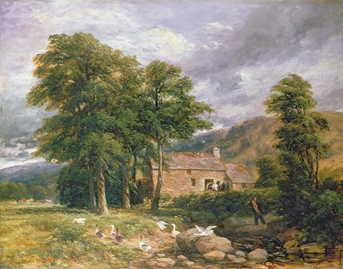 Impression Toile Moderne d'Art David Cox - Tableau Paysage Haute Définition 60x90cm