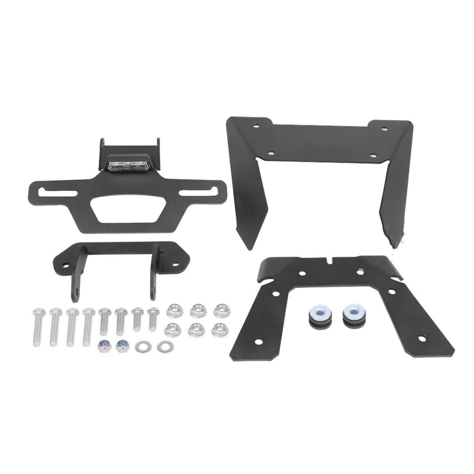 Per KAWASAKI Per NINJA 250R EX250R 2008-2012 Portatarga Moto Supporto Targa | Kit di eliminazione parafango posteriore per moto, staffa regolabile, luce a LED(Holder B)