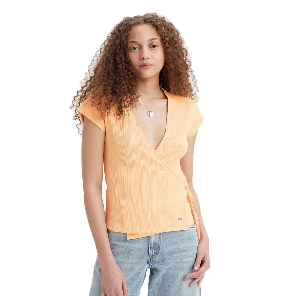 Levi's Women's Dry Goods Pointelle Wrap Sweater, Almond Cream., XS