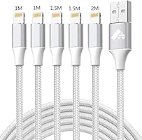 iPhone充電器 ケーブル Aioneus 5本セット ライトニングケーブル MFi認証 アイフォン充電 Lightningケーブル 急速充電 iPhone12 11 8 7 6 SE 充電ケーブル iPhone Max XR XS...