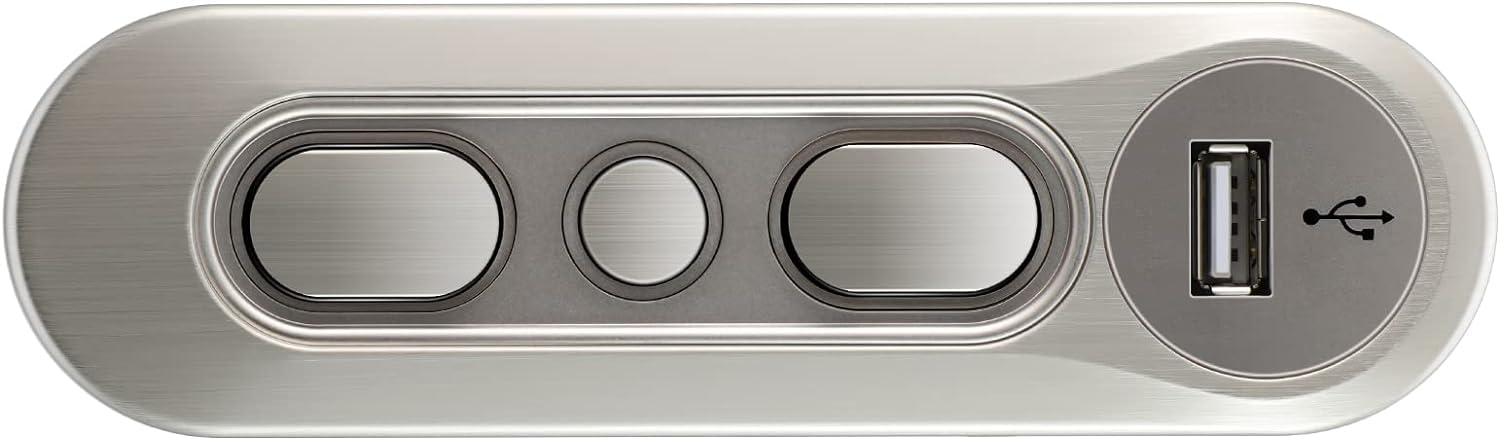 Great Furniture Deal Hand Control Handset with 5 Button 5 pin 2 Connection for Dual Moto Lift Chairs Power Recliner Replacement Parts - KDH127H-001, Silver