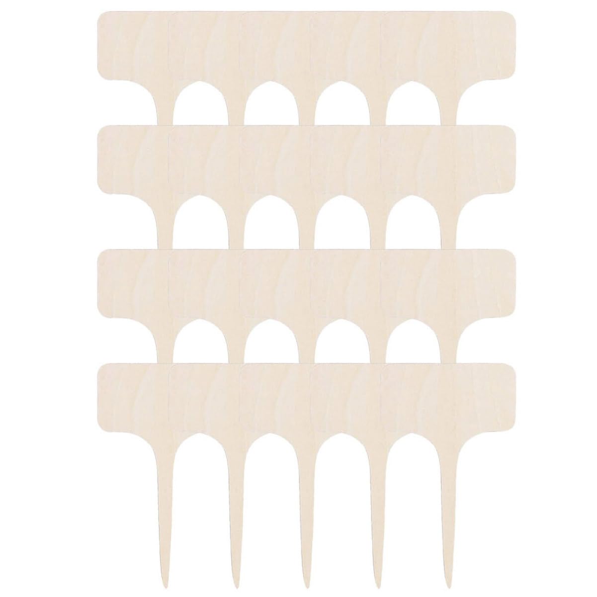 POPETPOP 5 Ensembles Étiquette D'insertion Piquets De Jardin Petit Usine Graine Fougères Étiquette Prenom Étiquette Jardinage Étiquettes En Bois Marqueurs De 20 Pièces * 5