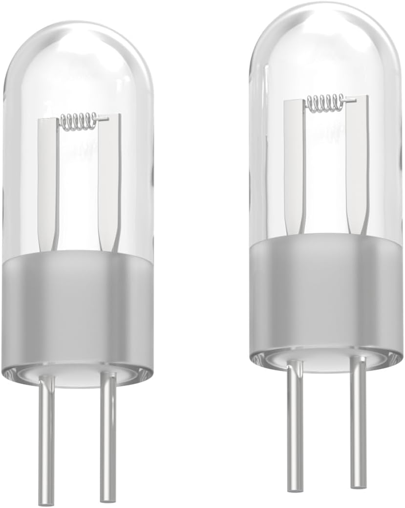 75914 Xenon Flashlight Bulb for Stinger, 6 Watt Bi‑Pin | 2 Pcs 3.7 Volt Xenon Bulb Fit for Select Stinge, Stinger XT & PolyStinger Flashlights, Clear High‑Performance Bulb