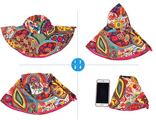 Sombrero de Playa Reversible con Ala Extra Grande miniatura 6
