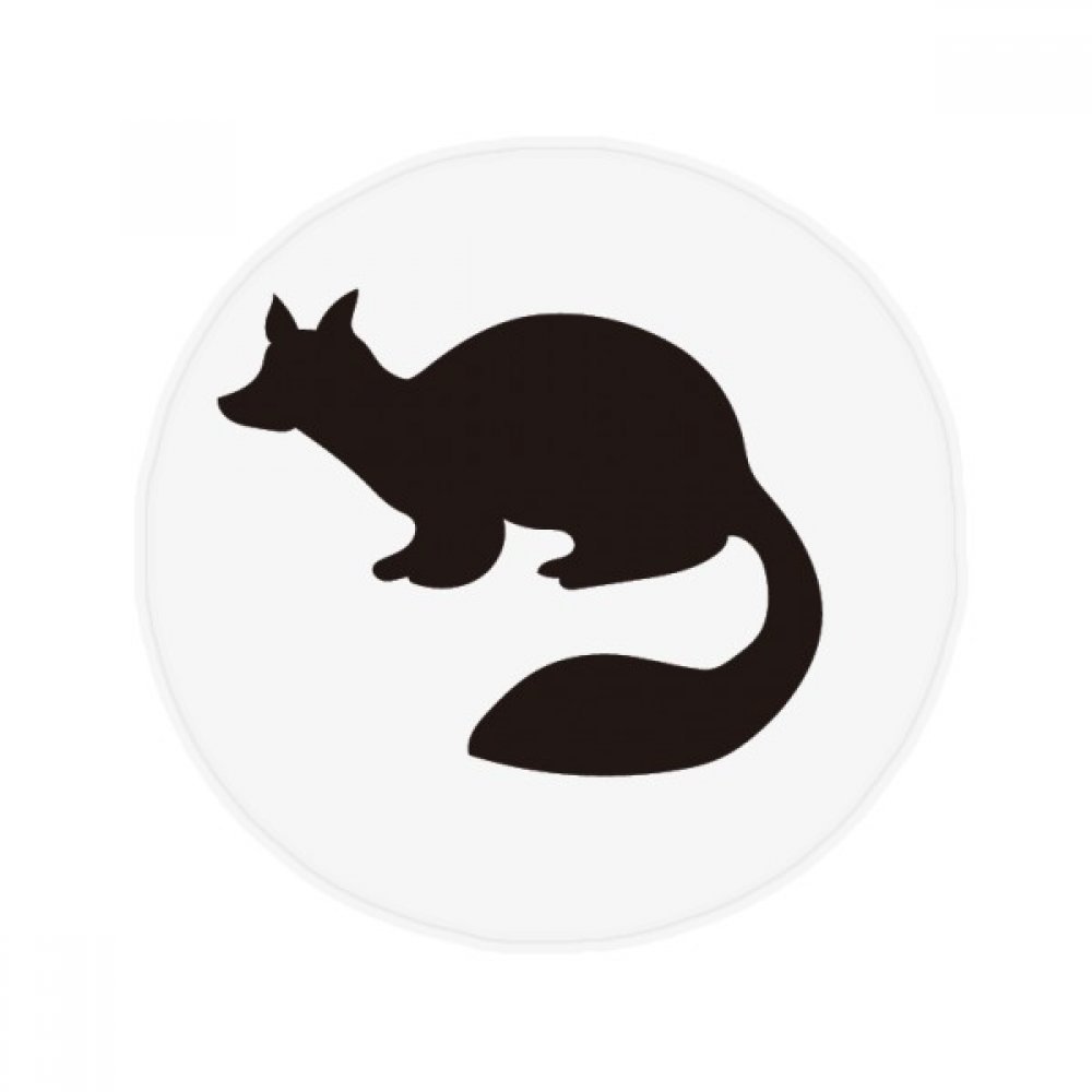Tapis marten noir rond de 80 cm, l'idée cadeau déco idéale