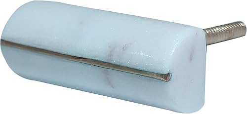 Miniatura 8 de Perilla Home Juego de 6 pomos decorativos de mármol, pomos Elipse para el hogar, cocina, gabinete, armario, puerta de cristal, aparador, armario y