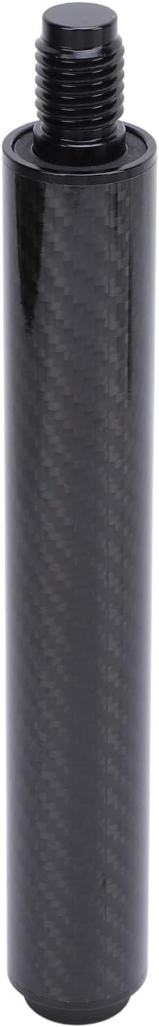 8 Inch Carbon Fiber Pool Cue Extension, Billiard Cue End Extender, Premium Butt Extension for Improved Control and Stability, Includes Storage Bag for Home or Tournament