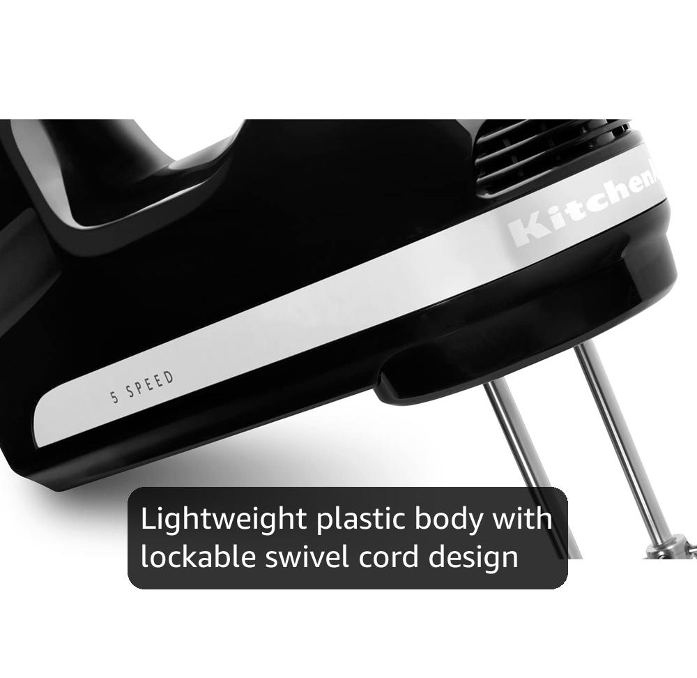 Amazon.com: KitchenAid 5 Ultra Power Speed Hand Mixer KHM512, Onyx
