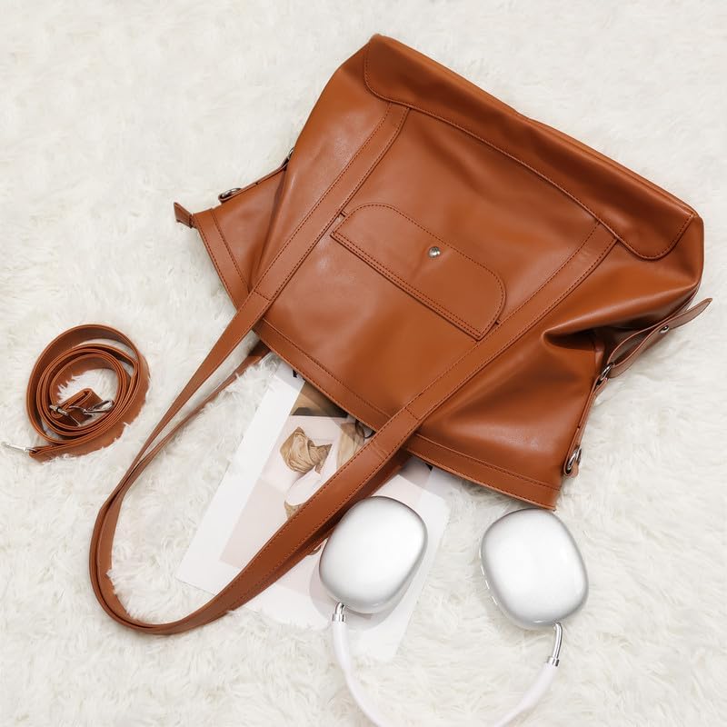 Hobo Bags for Women Soft Foldable Vegan Leather Shoulder Handbag Stylish Slouchy Tote Purses