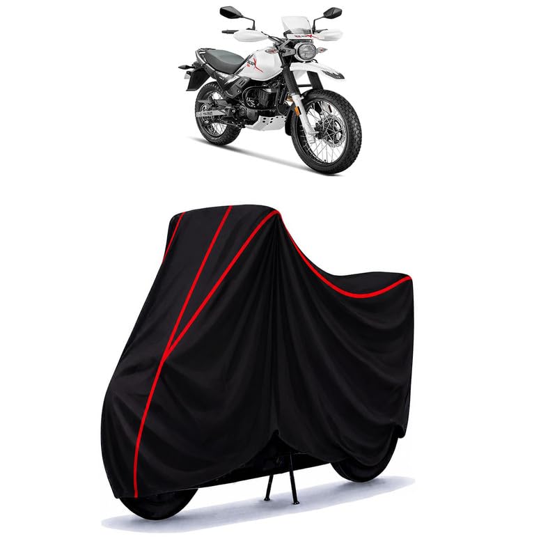 Image of Hero XPulse 200 BS6 Water Resistant Bike Cover for All Motorcycles & Rain | Heavy Duty Taffeta Fabric | UV Protection, Dustproof, Scratchproof | All Weather Two Wheeler Body Cover with Elastic Bottom
